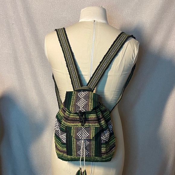 Handbags - Backpack Woven Multicolor Boho Bag Hippie Drawstring